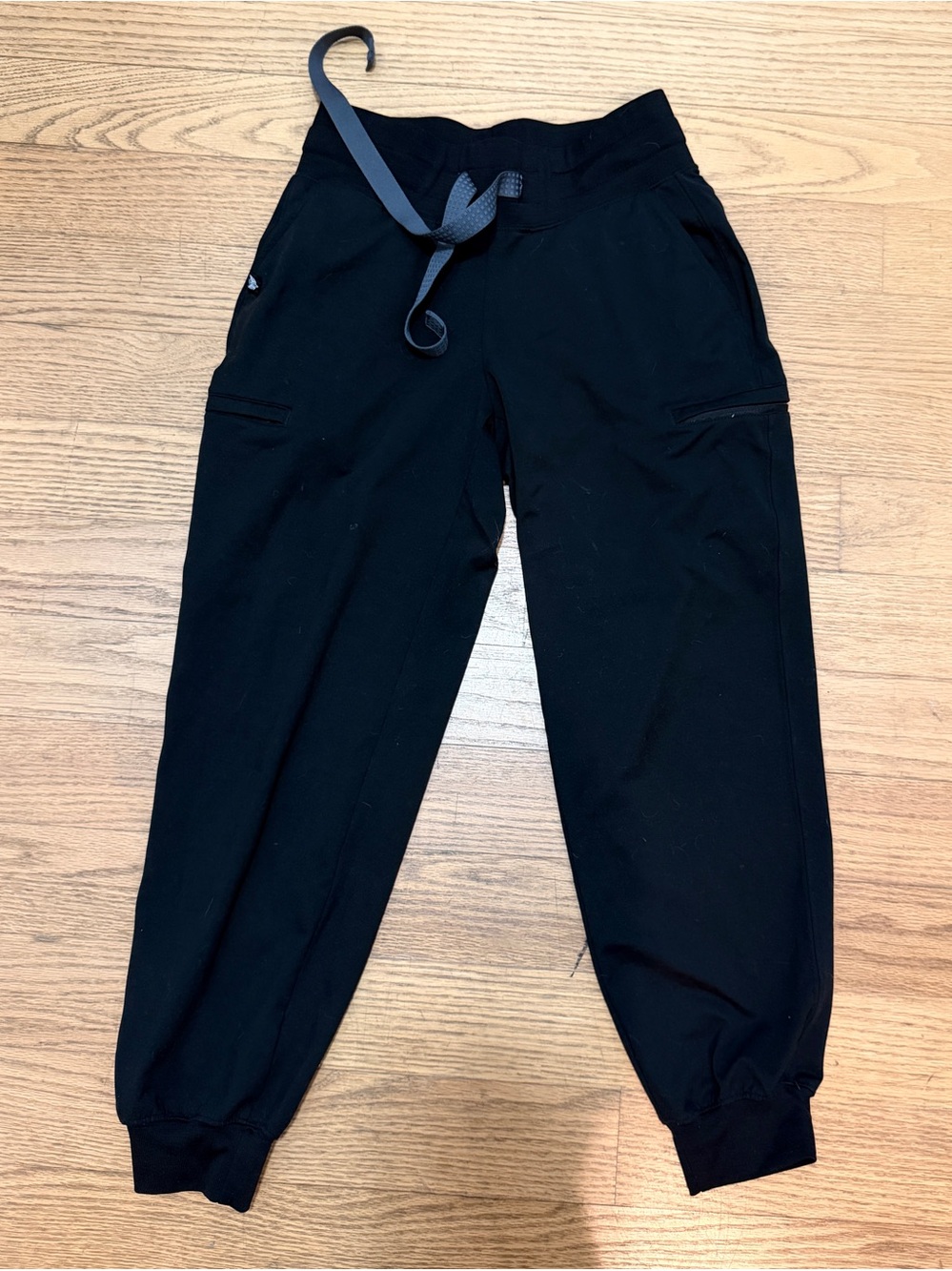 Soleya Women's Black Jogger Scrubs Size Petite Small